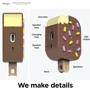 Чохол Elago Ice Cream Case Dark Brown (EAPP2-ICE-DBR) for Airpods Pro 2 фото 1