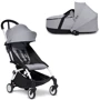 Универсальная коляска BABYZEN YOYO² с люлькой Bassinet Stone/Серый без дождевика белая рама (BZ10109-01/595410/595)