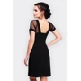Платье FashionUp PL-1596A 42 черное повседневное до середины бедра: Состав Вискоза, Эластан