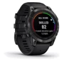 Смарт-часы Garmin Fenix 7 Pro Sapphire Solar Carbon Grey DLC Titanium with Black Band (010-02777-11): Время работы до 22 дней