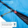 Спальный мешок MOUSSON TOUR R BLUE: Ширина в плечах 85 см