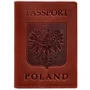 Обложка для паспорта с польским гербом BlankNote коралловая (BN-OP-PL-coral)