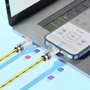 Кабель Hoco Cable USB-C to Lightning U113 Solid 20W 1m Gold: Довжина 1 м