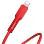 Кабель Baseus USB Cable to Lightning Silica Gel 1m Red (CALGJ-09): Длина 1 м