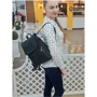 Жіночий рюкзак Sambag Loft MZS чорний (22203001): Фактура Матовая, Гладкая