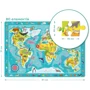 Обсервационный пазл Dodo Карта Мира Зверушки 80 элементов (300133)