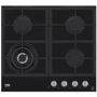 Варочная поверхность газовая Beko HILW64325SB: Рабочая поверхность стекло (закаленное)
