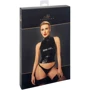 Топ Noir Handmade F324 Glam wetlook top with vinyl corset Вlack, 3XL