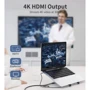 Адаптер Choetech Adapter 7-in-1 USB-C to USB-C+2xUSB3.0+HDMI+SD Gray (HUB-M43-SL) фото 7