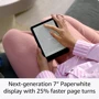 Электронная книга Amazon Kindle Paperwhite 12th Gen. 2024 Signature Edition 32Gb Metallic Raspberry: Экран 7" glare-free