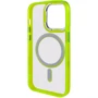 Чехол для iPhone Epik TPU Iris with MagSafe Yellow for iPhone 14: Материалы Силикон