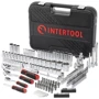 Набор инструментов INTERTOOL Storm 1/2" 3/8" 1/4" (ET-8171): Комплектация набора торцевые головки, шестигранные ключи, воротки, биты