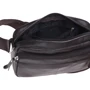 Мужская сумка через плечо Borsa Leather коричневая (k1t823-brown): Стиль Повседневный (Casual)