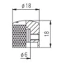 Ручка для потенціометра PAXPHIL NS052 CR: Виробник PAXPHIL