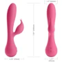 Jimmy Jane Glo Rabbit Heating Vibrator - вибратор-кролик, 10.8x3.8 см