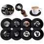 Retro Musique The Beatles - 8 Pieces Coaster Set With Real Vinyl Coasters (ACCLP021) фото 2