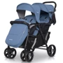 Коляска для двойни EasyGo Fusion Duo 2021 9023-EGFD20-09, Heaven, голубой