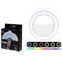 RGB Селфи кольцо XOKO BS-007U White RGB LED 9см фото 5