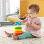 Пірамідка з еко-матеріалів Fisher-Price (GRF09): Призначення іграшки Сенсорные навыки, Сообразительность, Цветовое восприятие, Мелкая моторика, Любознательность, Логичес