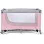 Кровать-манеж Kinderkraft Leody Pink (KCLEOD00PNK0000): Опускающаяся стенка есть