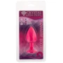 Силиконовая анальная пробка с кристаллом Pink Silicone Topaz (размер S)