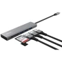 Адаптер Trust Adapter Halyx USB-C to 3xUSB3.2+SD/TF Grey (24191_TRUST) фото 4