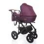 Универсальная коляска 2-в-1 Broco Capri textile burgundy: Количество блоков 1