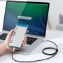 Кабель Baseus Cable USB-C to USB-C Cafule Metal 100W 1m Black (CATJK-C01) фото 5