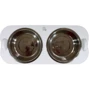 Миски Lucky Pet металлические на деревянной подставке линейка Пир 2x1.63л/21см белый (552471): Тип Миски