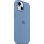 Чехол для iPhone Apple iPhone 15 Silicone Case with MagSafe - Winter Blue (MT0Y3ZM/A) фото 5