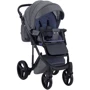 Коляска 2 в 1 Adamex Luciano jeans Q2-CZ серый (черная рама) (624557): Пол ребенка мальчик, девочка
