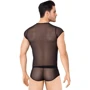 Эротический мужской комплект SoftLine - Shirt and Shorts 4608, XL (black)