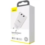 Зарядное устройство Baseus USB Wall Charger Speed Mini 2xUSB 2.1A 10.5W White (CCFS-R02) фото 5