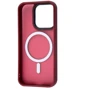 Чехол для iPhone WAVE Matte Insane Case with MagSafe Dark Red for iPhone 15: Цвет красный