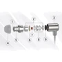 Наушники Knowledge Zenith LingLong Mic Silver: Тип крепления крепление на ушах