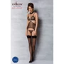 Корсет с открытой грудью Passion DOMINICA CORSET Вlack XXL/XXXL (стринги в наборе)