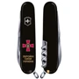 Мультитул Victorinox Climber Army 91мм/14функций/черный /Эмблема ВСУ + Надпись (1.3703.3_W1011u): Тип мини-мультитул