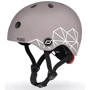 Шлем детский Scoot and Ride Коричневый с фонариком 45-51см (SR-181206-BROWNLINES) фото 8