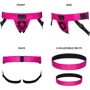 Трусы для страпона Strap-On-Me Leatherette Harness Сurious - fuchsia