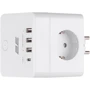 Сетевой фильтр 2E 3*USB-A, 1*USB-C, white (2E-AD431WH): Тип розеток Евророзетки