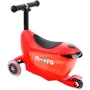 Самокат MICRO Mini2go Deluxe Plus – Красный (до 50 kg, до 20 kg с сидением, 3-х кол.) MMD032: Тип тормоза ножной