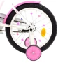 Дитячий велосипед Profi Flower 18 діаметр рожево-білий (УЦ-Y1885 white/pink): Гальма Ободной (передний), Ножной