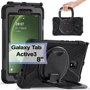 Аксессуар для планшетных ПК BeCover Heavy Duty Case with Stand Holder Black for Samsung Galaxy Tab Active 3 (713450)