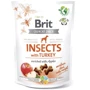 Лакомства для собак Brit Care Dog Crunchy Cracker Insects with Turkey для поддержки веса насекомые, индейка и яблоко 200г (8595602551484)