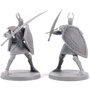 Миниатюры Steamforged Games Ltd Dark Souls RPG Mini Wave 1 SKU1 - The Silver & The Dead Серебрянные рыцари и немертвые солдаты
