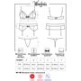 Комплект Obsessive Wonderia set, S/M, рубиновый