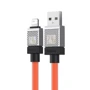 Кабель Baseus USB Cable to Lightning CoolPlay Series 2.4A 1m Orange (CAKW000407) фото 3