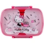 Ланчбокс Kite Hello Kitty з наповненням 750 мл (HK24-181-2): Особливості Комплекты, С ложкой, Разогрев в микроволновой печи, Можно мыть в посудомоечных машинах, С крышкой на защепках, С вилкой