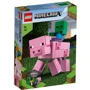 Конструктор LEGO Minecraft Большие фигурки Minecraft, Свинья и Зомби-ребёнок 159 деталей (21157): Количество деталей, шт. 159