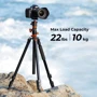 K&F Concept T254A7+BH-28L (KF09.119): Максимальная высота 230 см